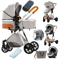 Baby Stroller, 3 in 1 Design, Lightweight & High Landscape