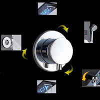 LED Shower Faucet, Temperature Digital Display, Body Massage System