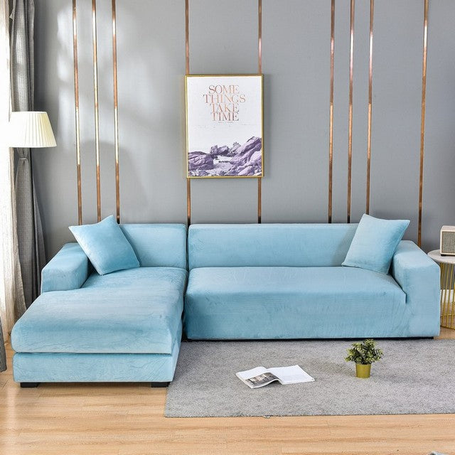 LuxeCover™ Stretch Velvet Sofa Cover 8