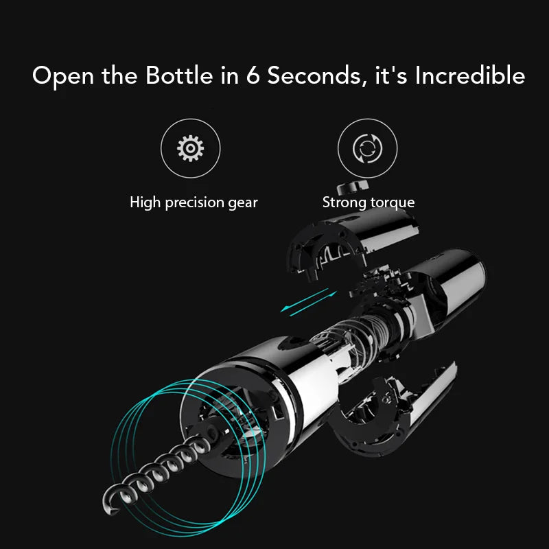 Automatic Bottle Opener, Electric Corkscrew, Fast Decanter