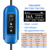 Ladegerät für Elektrofahrzeuge, 16 A Schnellladung, Typ-2-Stecker