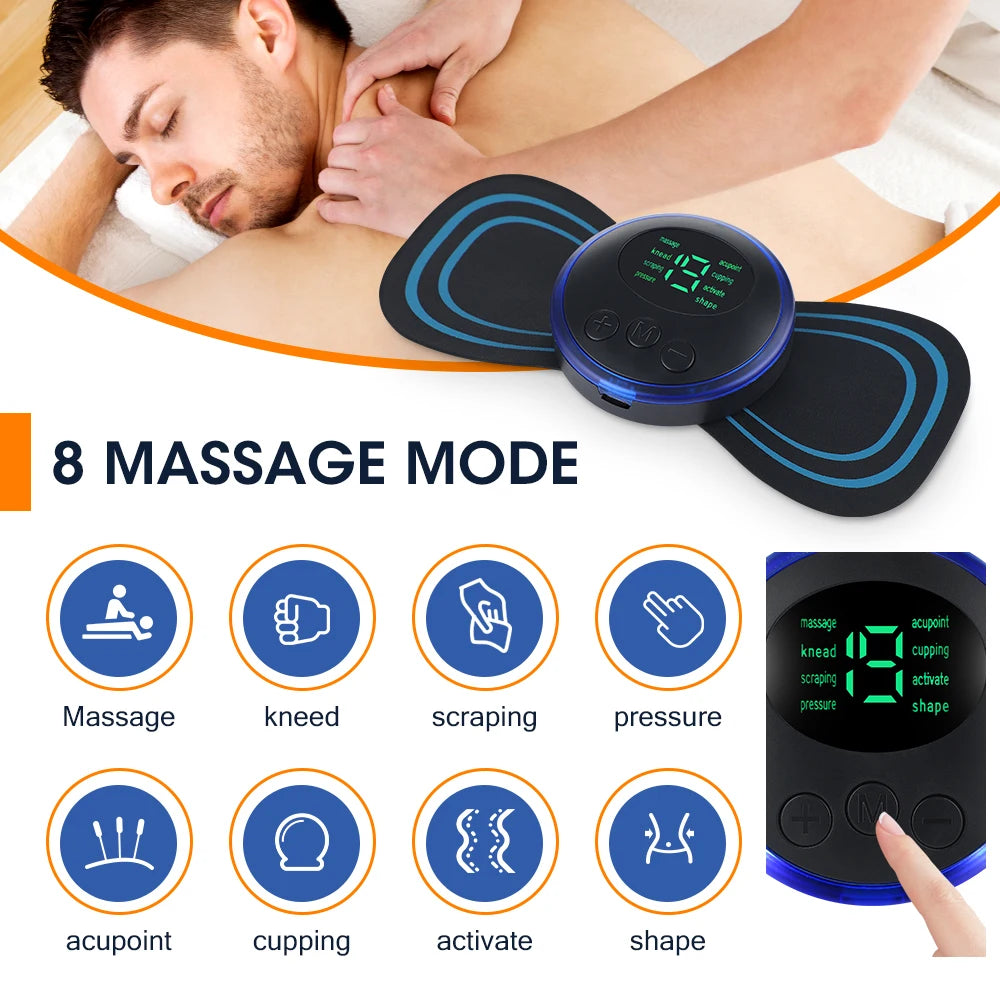 Neck Massager, EMS Muscle Stimulator, Pain Relief