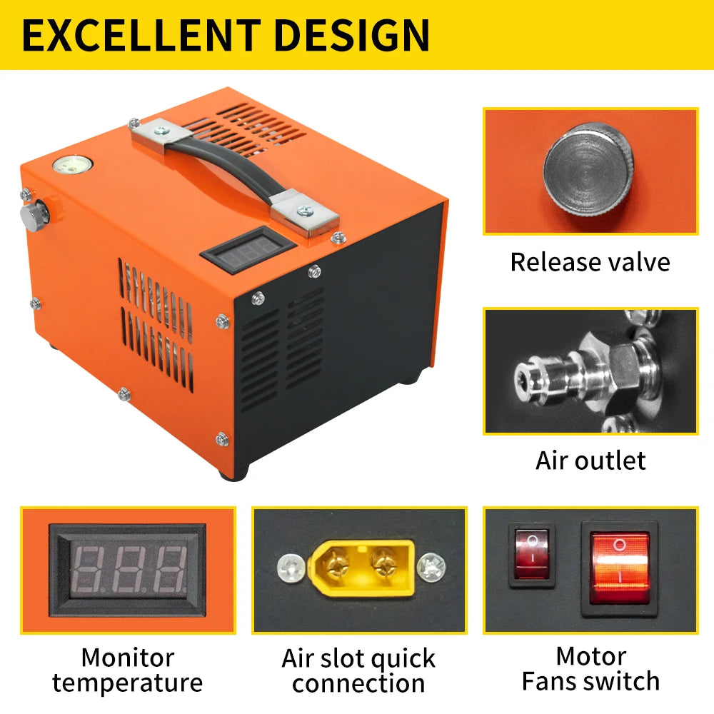 Air Compressor, 4500psi, Pneumatic Diving Pump