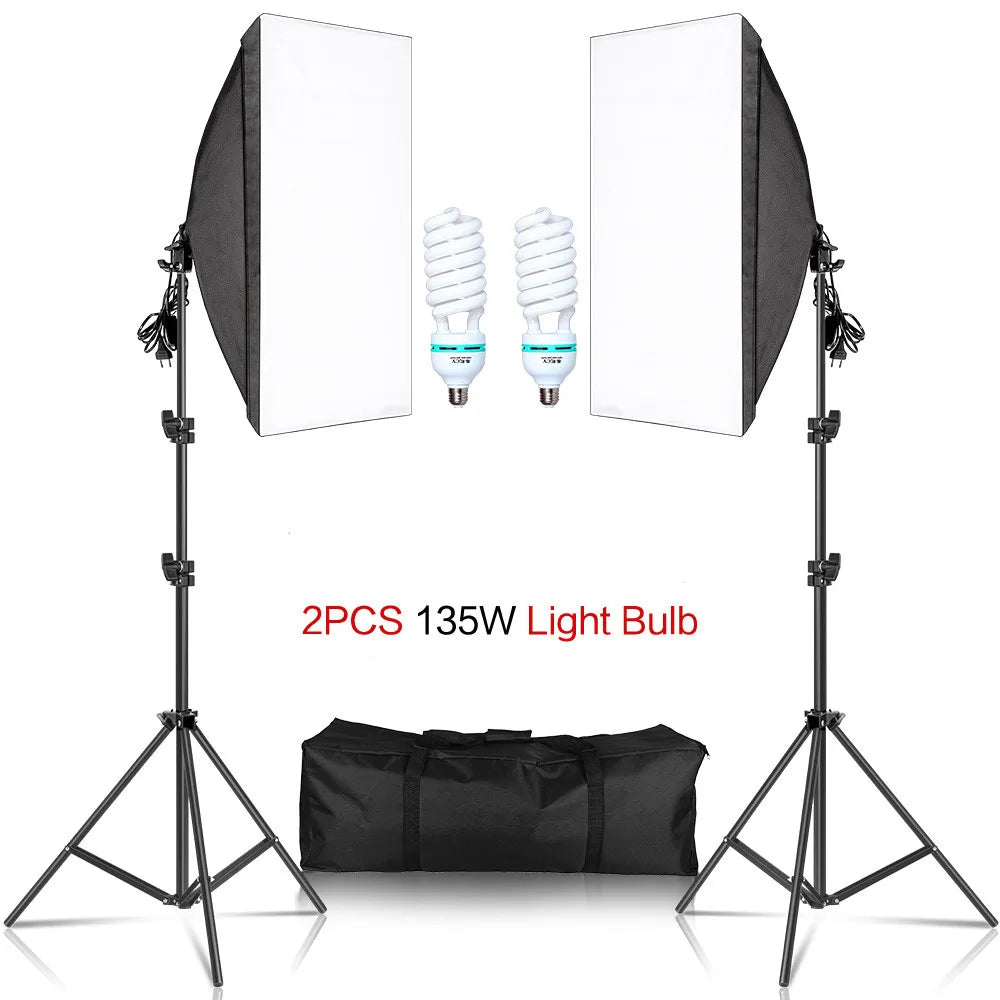 Fotografie Softbox, Dauerlichtsystem, 2M Stativständer