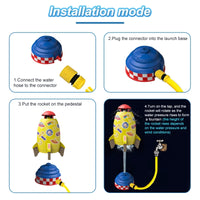 Raketenstart-Sprinkler, Outdoor-Wasserdruckheber, Spaß-Interaktionsstarter