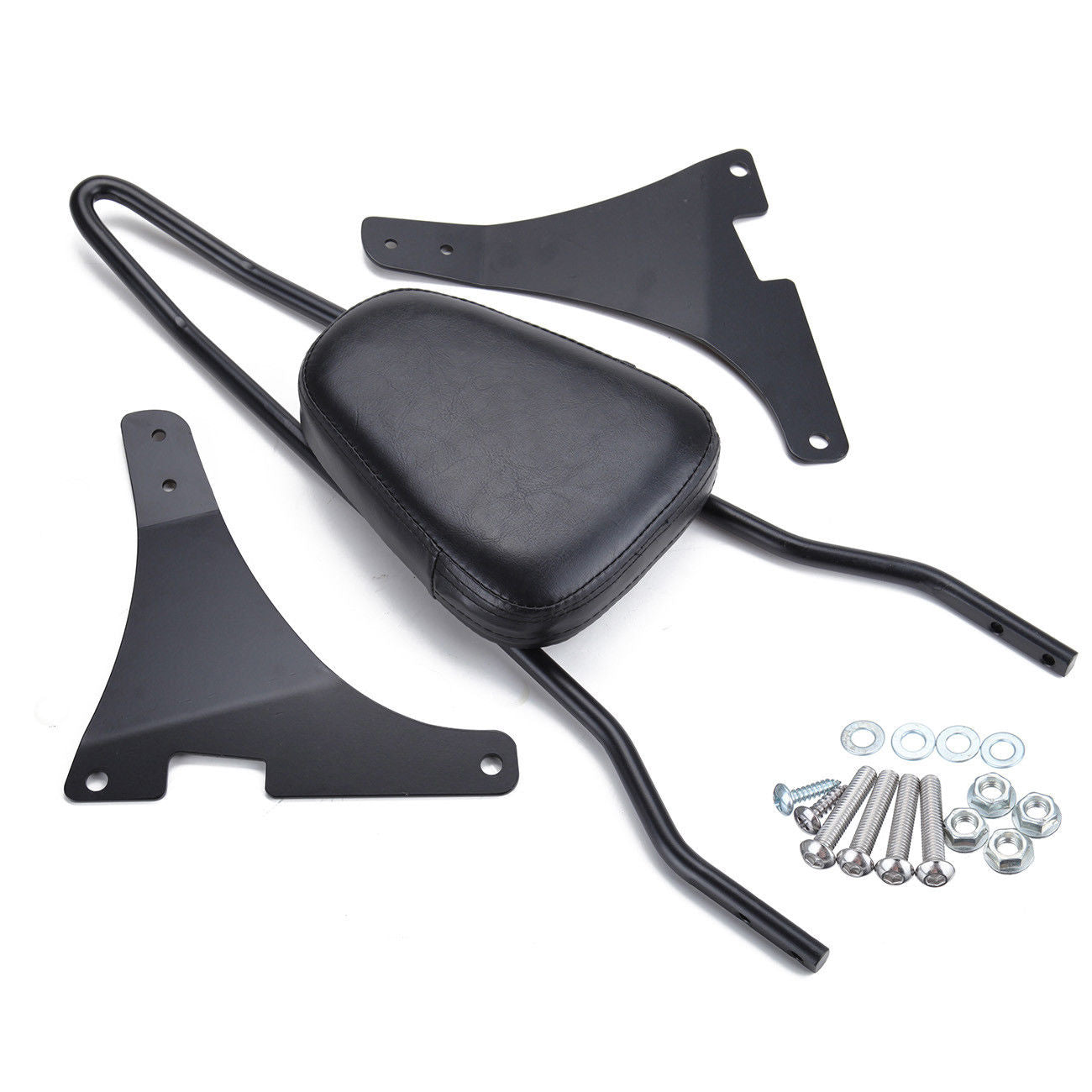 Rear Passenger Sissy Bar Backrest - Black for Harley Davidson