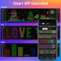 LED Sign, Bluetooth App Control, Programmable Display