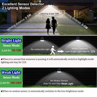 Solar Spot Lights, Motion Sensor, Bright LED Lights