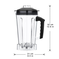 Mixer-Ersatzteile, quadratischer 2-Liter-Behälter, gezackte Smoothies-Klingen