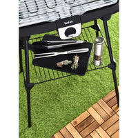 WEASY GBE42 Elektrischer BBQ-Grill zum Aufstellen von Speisen – 41,5 x 24 cm – einstellbare Temperatur – 2000 W – verstellbare Ablage – rutschfeste Speisen