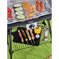 WEASY GBE42 Elektrischer BBQ-Grill zum Aufstellen von Speisen – 41,5 x 24 cm – einstellbare Temperatur – 2000 W – verstellbare Ablage – rutschfeste Speisen