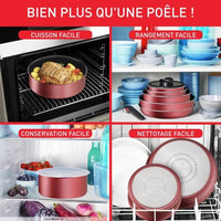 Tefal Ingenio Kookset 10 delen, inductie, stevige anti-aanbaklaag, gezond koken, gemaakt in Frankrijk L3989502