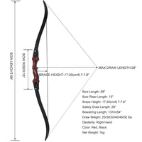 Boogschieten Recurve Boog, ILF Ontwerp, Hout Gelamineerde Boog