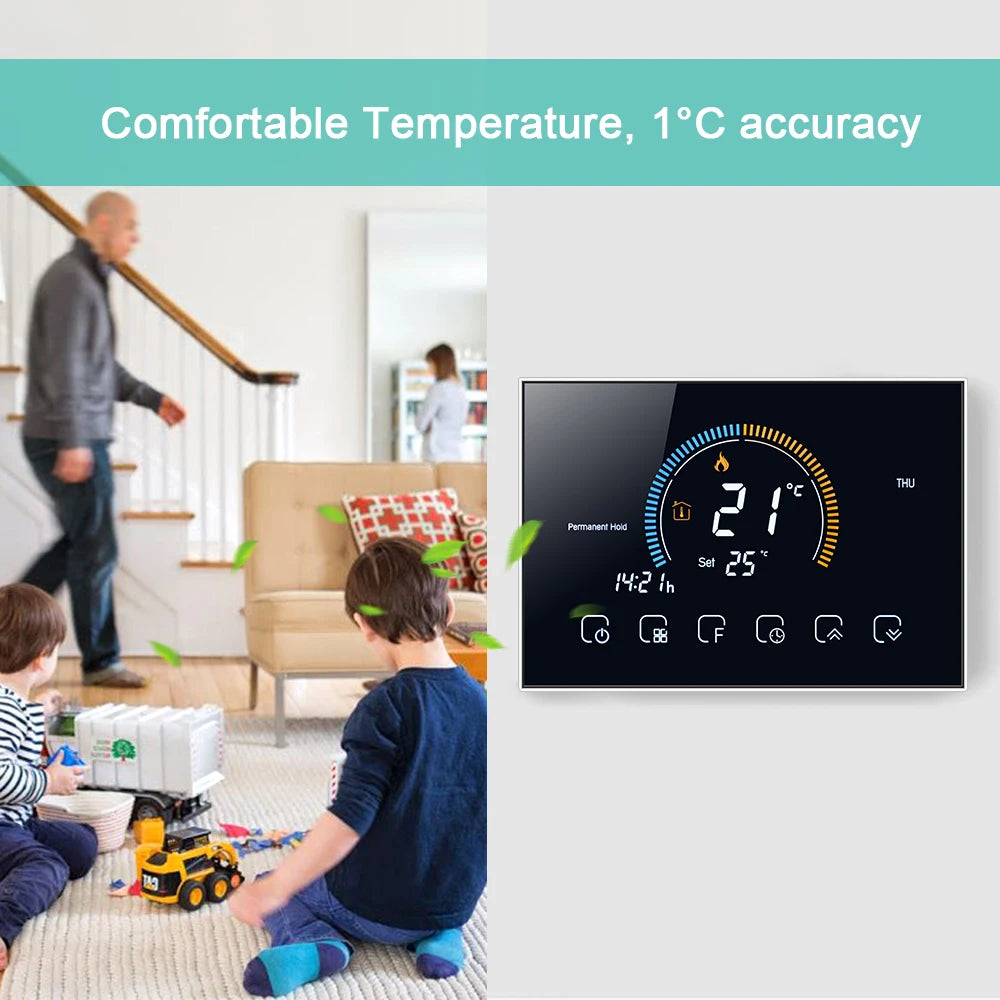 Smart Thermostat, WiFi Connectivity, Voice Control