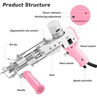 Tufting Gun, Elektrisch Doe-het-zelf Gereedschap, Gesneden Lus Pool