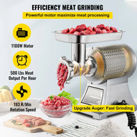 Electric Meat Mincer, Heavy Duty, Commercial Grinder Machine