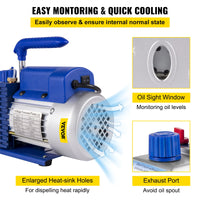 Vakuumpumpe, eingebauter Kühlventilator, wasserfeste Dichtung