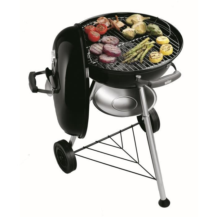 Kolenbarbecue weber compact kettle 47 cm - zwart