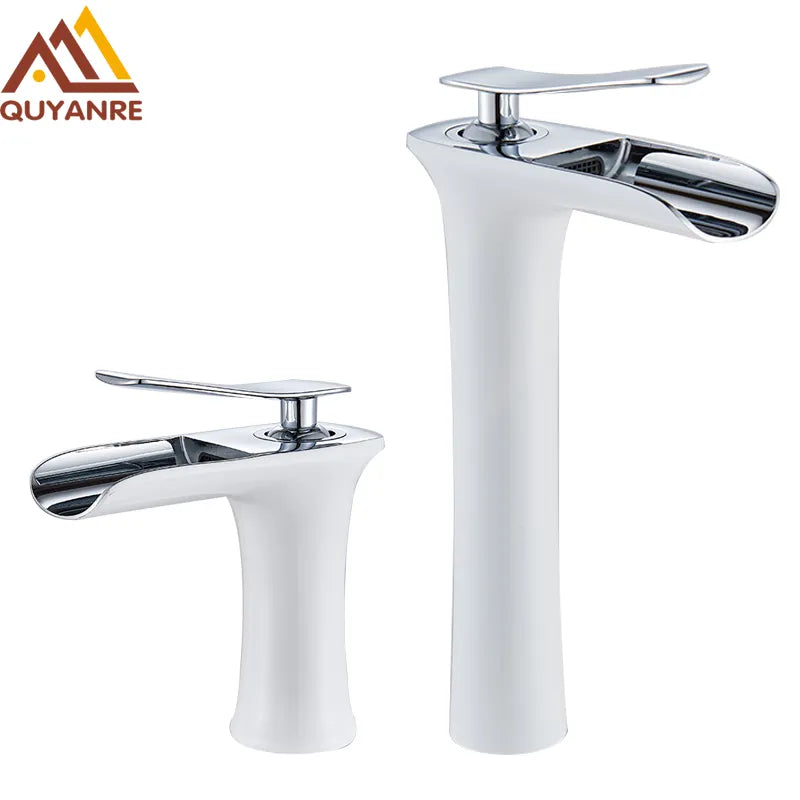 Basin Faucet, Waterfall Design, Single Handle