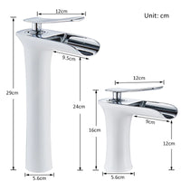 Basin Faucet, Waterfall Design, Single Handle