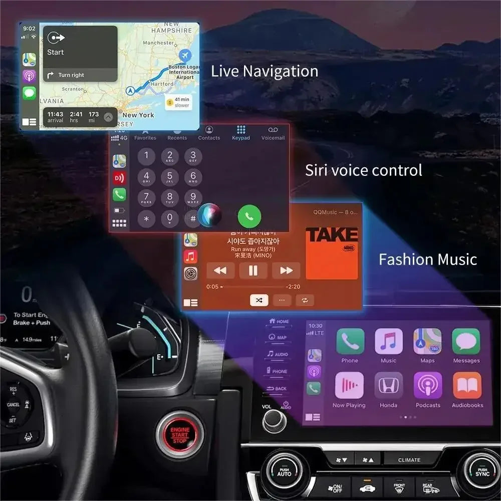 Wireless CarPlay Adapter, OEM Integration, Wide Compatibility