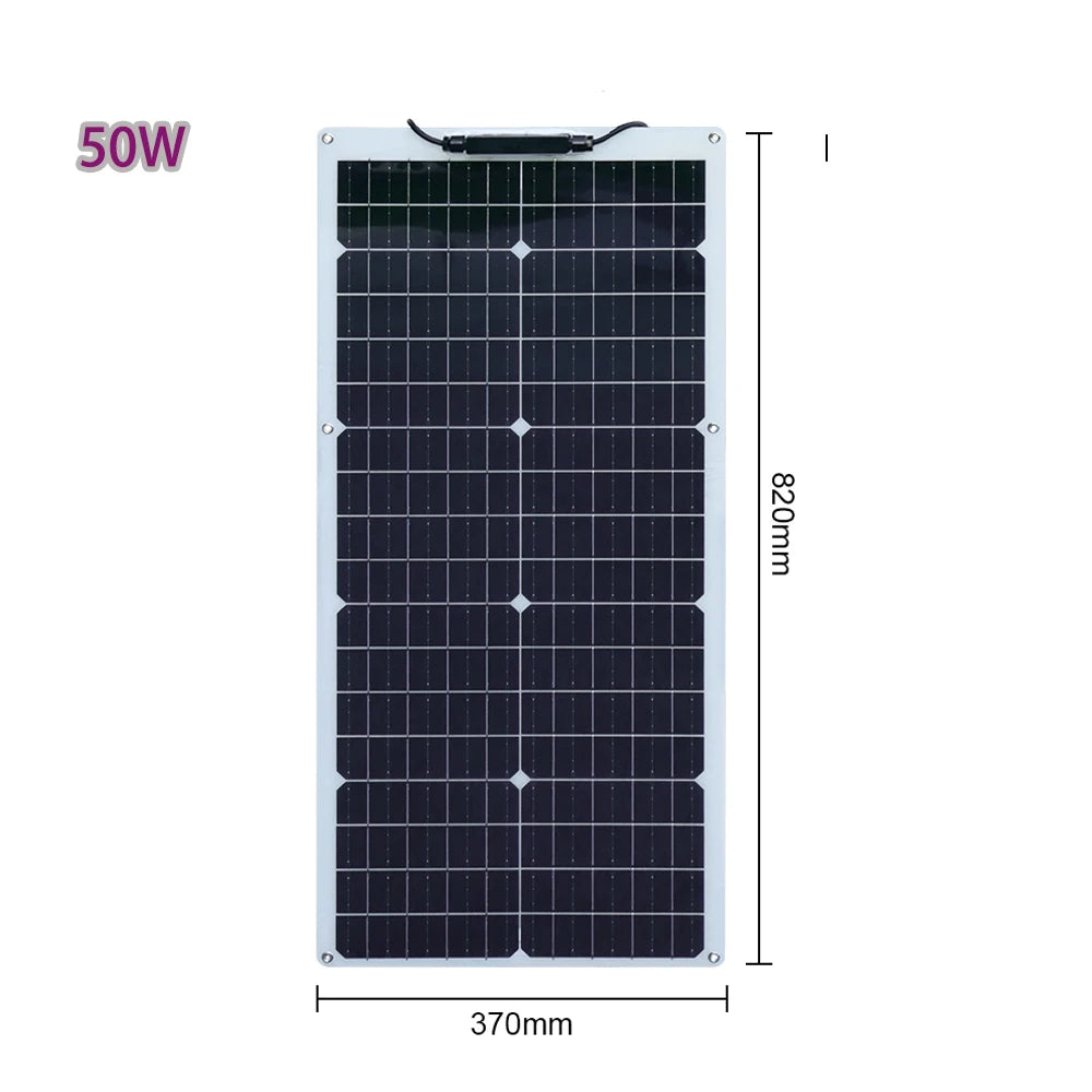 Flexible Solarpanel, 150W, 18v Ladung