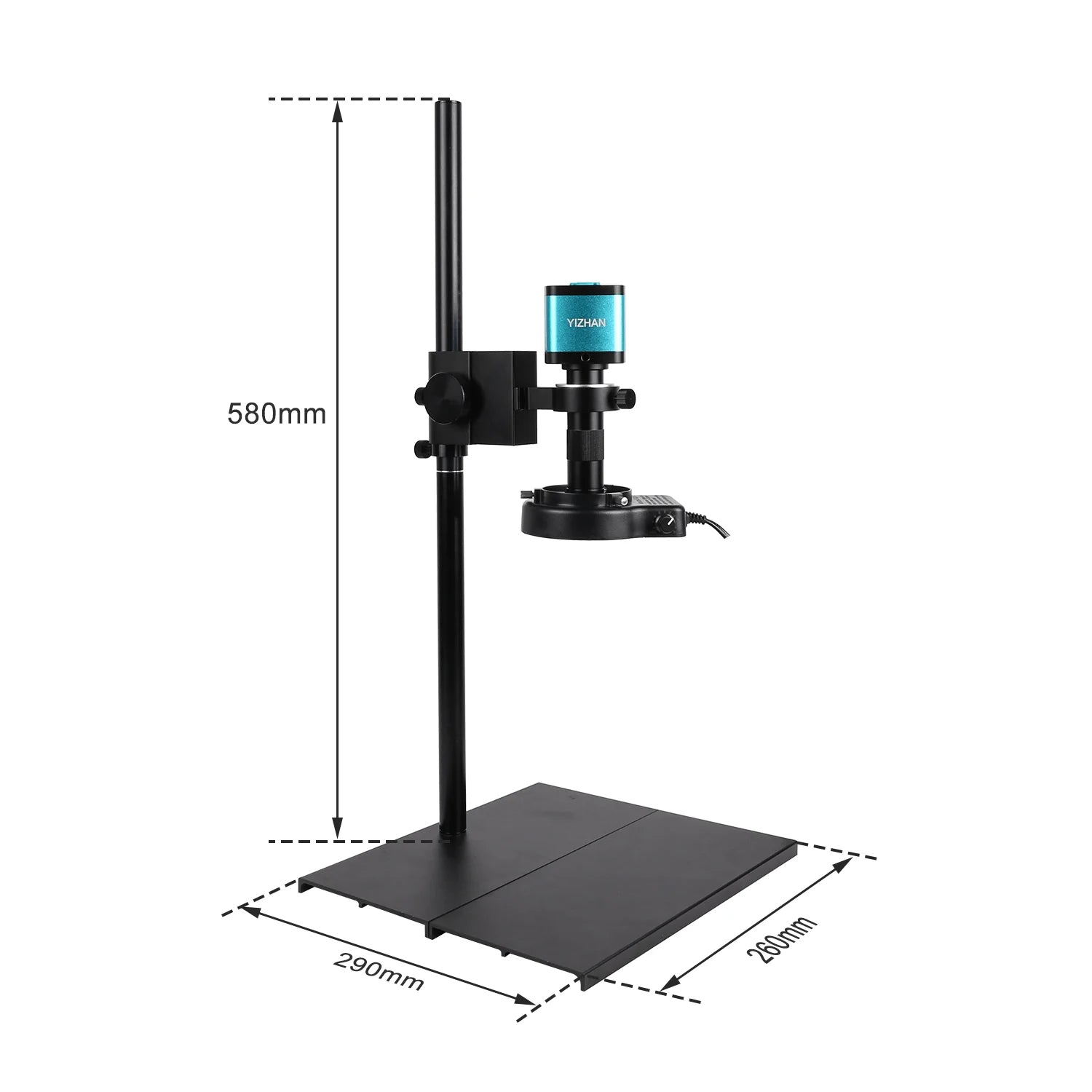 Industrielle Mikroskopkamera, HDMI/USB/VGA-Anschluss, 1-150X/180X Zoom-Bereich