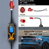EV Draagbare Oplader, 11KW Snelladen, Type2 Connector