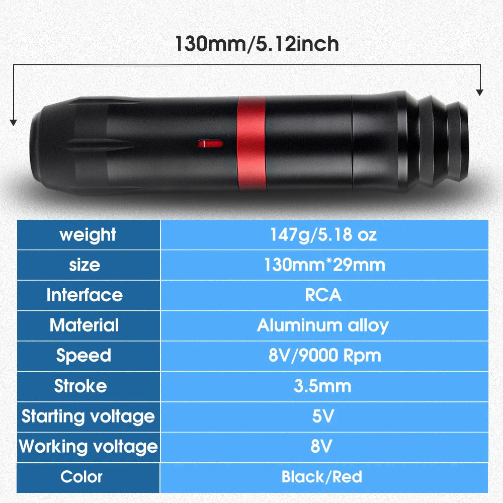 Kabellose Tattoo-Maschine, Rotary Tattoo Pen Kit, Permanent Make-up