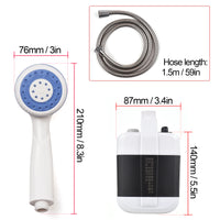 Portable Shower, Rechargeable 4400mAh Battery, For Camping and Outdoors