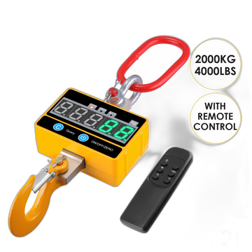 Digitale Kranwaage 2000 kg/4000 lb – hochpräzise, ​​wiederaufladbar, ferngesteuert 2T