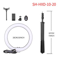 LED Ringlicht, Bluetooth-Fernbedienung, Stativständer