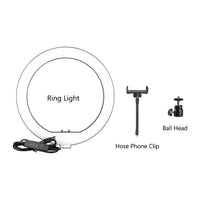 LED Ringlicht, Bluetooth-Fernbedienung, Stativständer