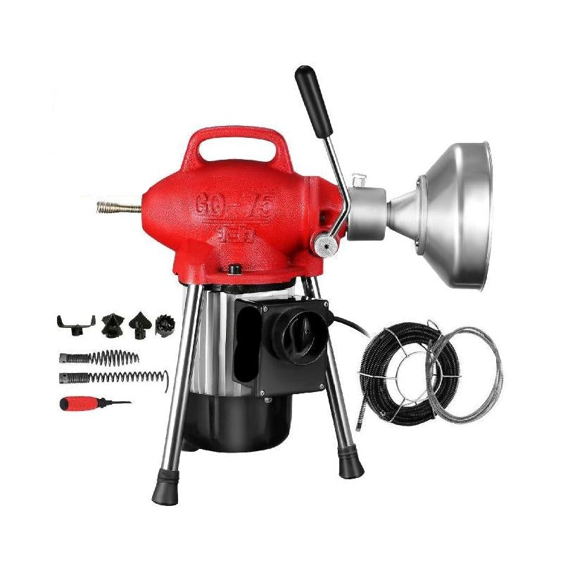 250W Riool- und Afvoerschoonmaakmachine - 20-125MM Toiletafvoerverstopper Dregset