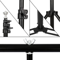 Hintergrundstand-Set, Hintergrundtuch, Grünwand-Rahmenständer