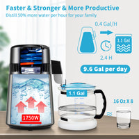 Heim-Wasserdestilliergerät, 15L/H Geschwindigkeit, Touchscreen-Zeiteinstellung