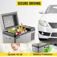 Auto-Kühlschrank, Mini-Kühlschrank mit Gefrierfach – LED-Anzeige, effiziente Kühlung