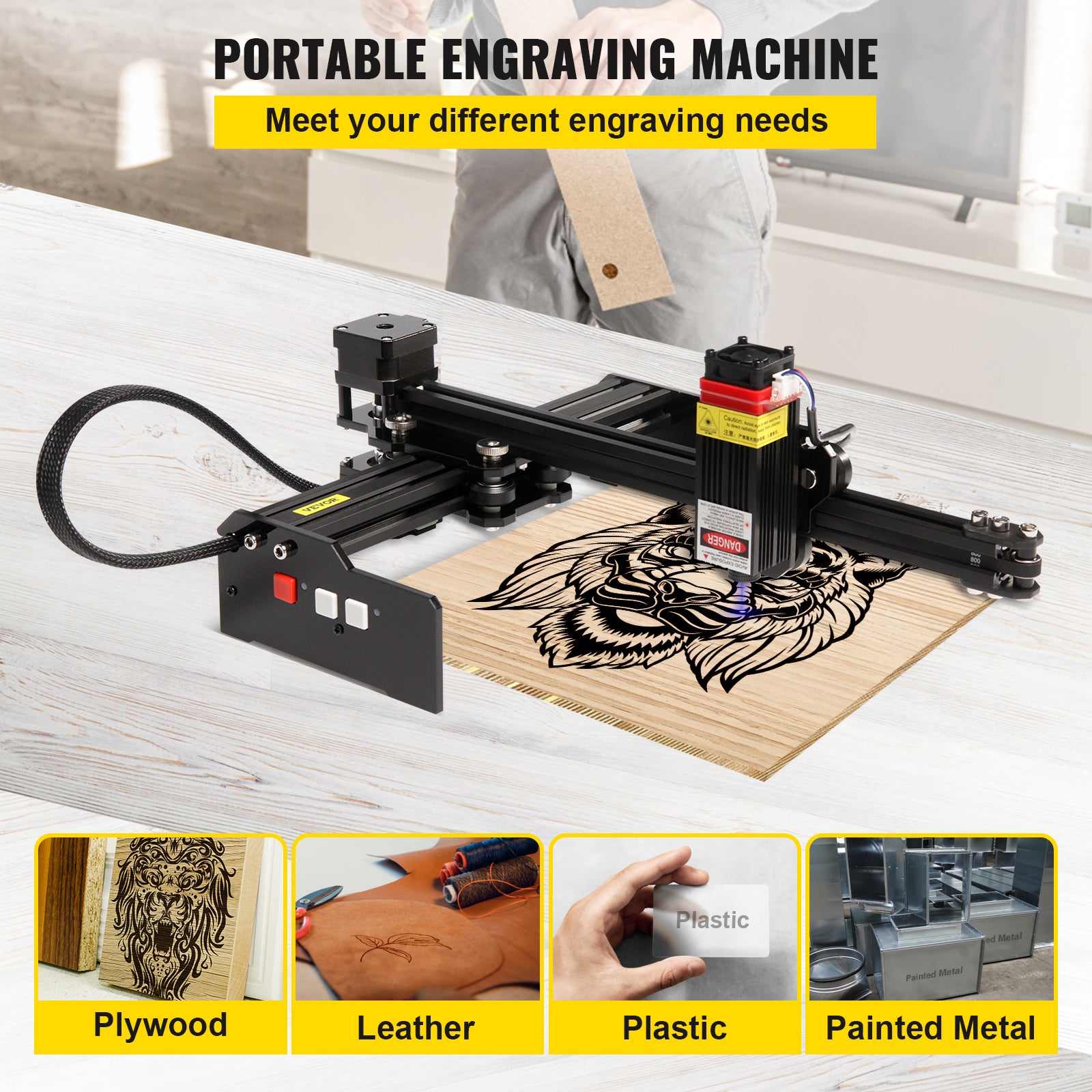 Laser Engraver, 005mm Accuracy, APP Control