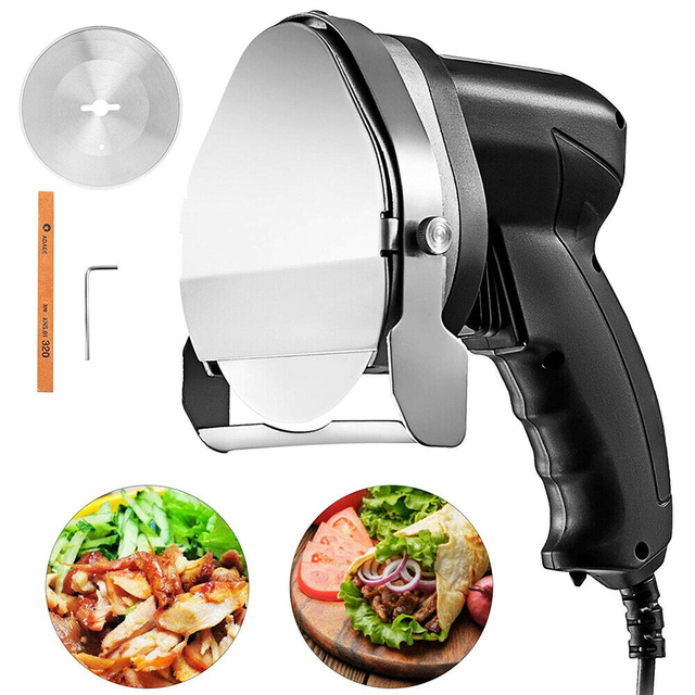 Kebab Slicer, Electric Wireless, 0-8mm Cutting