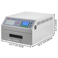 Reflow-Ofen, Infrarot-Heizung, Leiterplatten-SMD-SMT-BGA-Wiederherstellung, T-962A